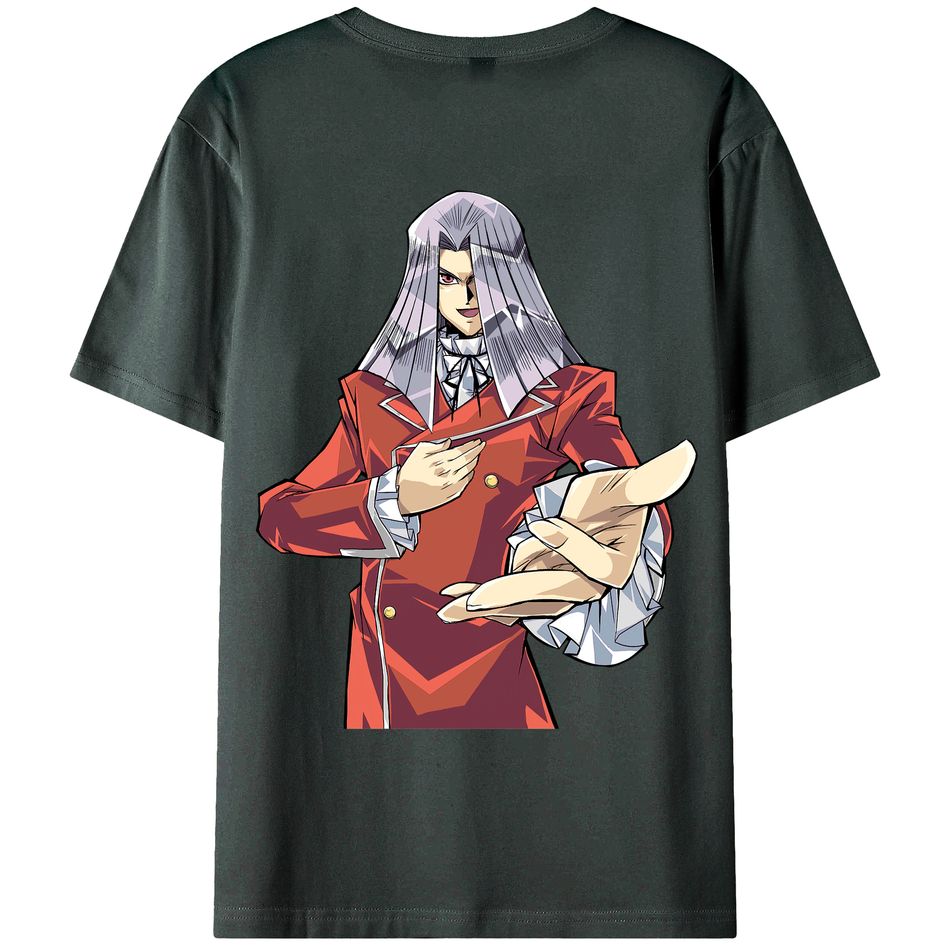 （画像用） 遊☆戯☆王 Yu-Gi-Oh! 綿100％ メンズ半袖Tシャツ（バックプリント） 通気性